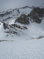 Quasi in cima (io! :-)) al Chersogno, il canale che sale al colle