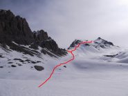 salita al colletto della Meja e OSO del Becco Grande