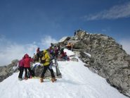 il gruppo in vetta