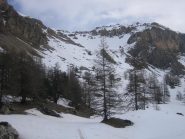 ripiano Fond Froid con vista sul versante di salita al Pic de Peyre Eyraute
