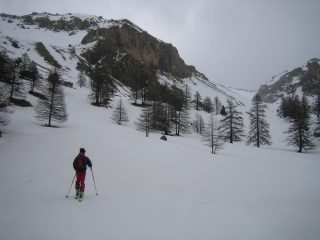 quota 2200 m. circa: sulla sinistra il pendio per il Pic de Peyre Eyraute