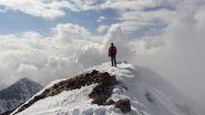 in vetta al Monte Rosso...sopra le nuvole ! (17-3-2012)