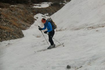 Fede all'uscita del letto del torrente