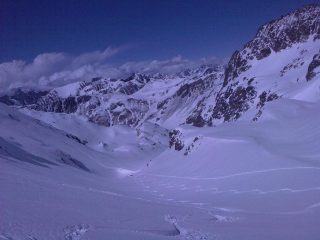 I bei pendii verso i laghi di Vens