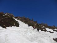 In uno dei canali verso la pista di fondo