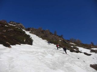 In uno dei canali verso la pista di fondo