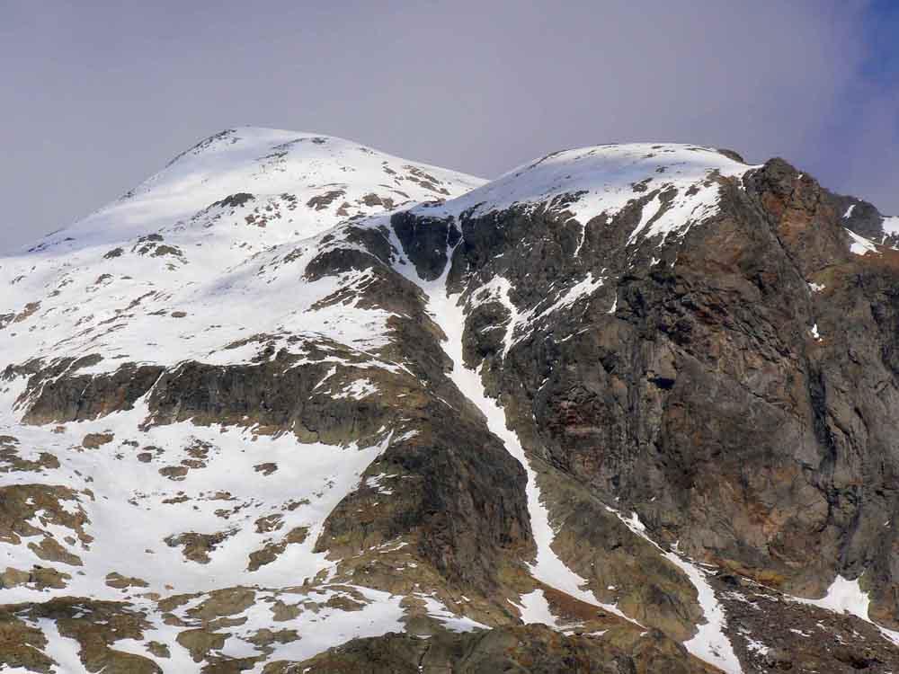 il canale sud - ovest con le due varianti in alto
