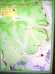 cartina della parte bassa dell'itinerario (per quella alta basta seguire il quadrato rosso da sud a nord