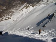 Bis nel canale di sinistra con neve non da meno