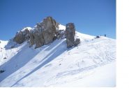 La vetta dall'uscita del canale