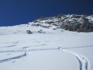 i pendii sotto la cima