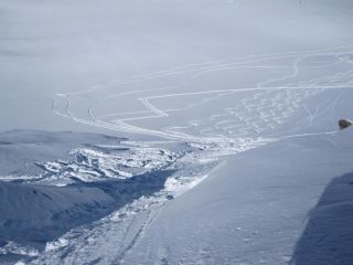 il canalino in discesa