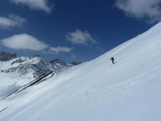 Sergio in azione dalla tête de l'Autaret 