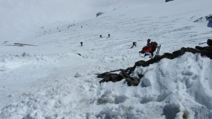 Pendio finale visto dal colle