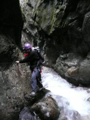 Nella gola del torrente