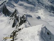 Cresta finale vista dalla punta.