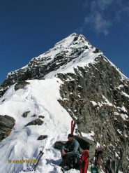 Cresta finale dal deposito sci.