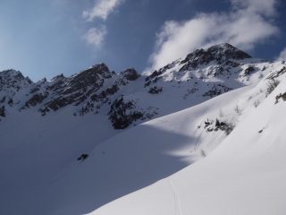 parte alta dell'itinerario