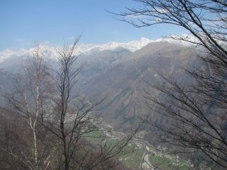 Panorama sulla valle da Cima La Testa