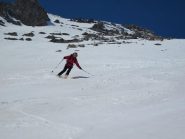 in discesa poco sotto la cima...inizia lo sballo!!!