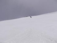 il bellissimo pendio sotto la cima 