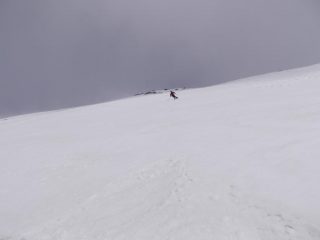 il bellissimo pendio sotto la cima 