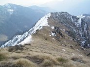 L'Alpe Drusei vista da poco sotto la vetta
