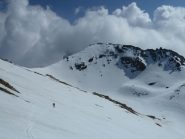 Salita verso Pic de la Farneireta con alle spalle la Petite Tête Noire
