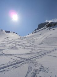 polvere in discesa  