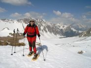 Dal colle bella vista sulla Pointe de Péce e il vallone des Acles