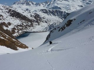 Il Ciois va secco nel lago