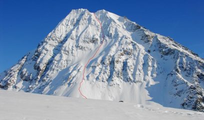 il versante nord del Denmark Peak 2563 m