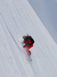 sulla sezione ripida dello Scandinavian Pass