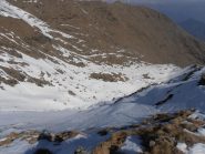 14 - da Punta delle Croce giù verso il vallone del Civrari ancora parzialmente innevato