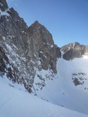 Maledia -parete nord est e il suo canalino