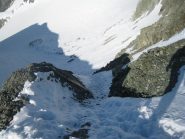 Il canalino visto dall'alto
