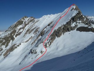 Itinerario parte alta del Pelvo di Ciabrera