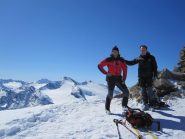 Paolo ed Ivan con sullo sfondo la Grande Aiguille Rousse