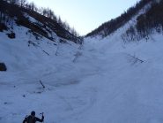 alla partenza lungo il torrente