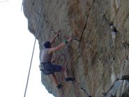 in azione nel passo chiave