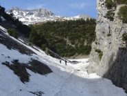 Nella gola verso il fondo  