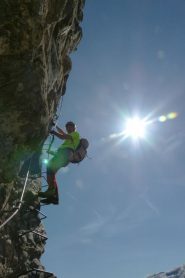 Mario sul secondo tratto verticale