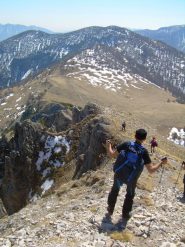 In discesa verso la Baisse de l'Ourne.