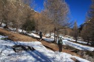 salendo la prima parte del Vallon des Baisses (31-3-2012)