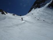 Discesa dal Passo Pagarì verso il rifugio omonimo.