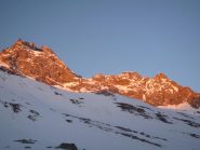 salendo con i primi raggi di sole...