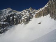 il canale Est  Breche de la plate des Agneaux