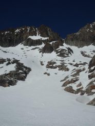 la discesa dal  Col Emile Pic