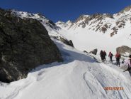 lo splendido vallone con la ns cima al fondo