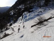 le cascate sopra al rifugio
